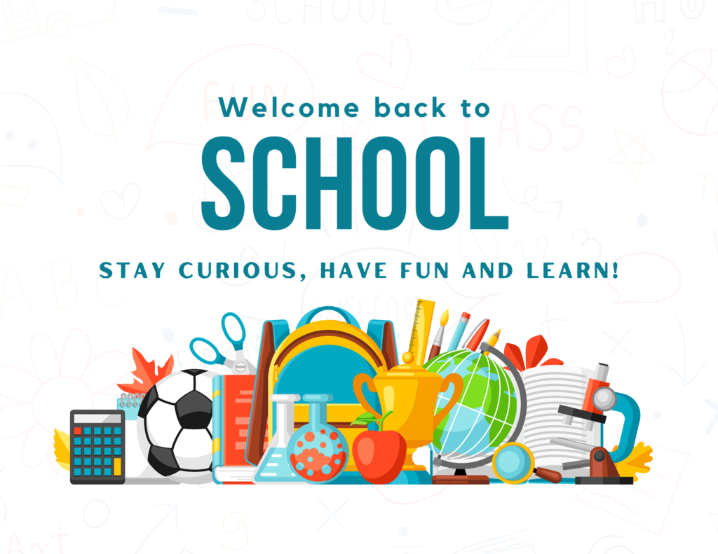 welcome back to school graphic