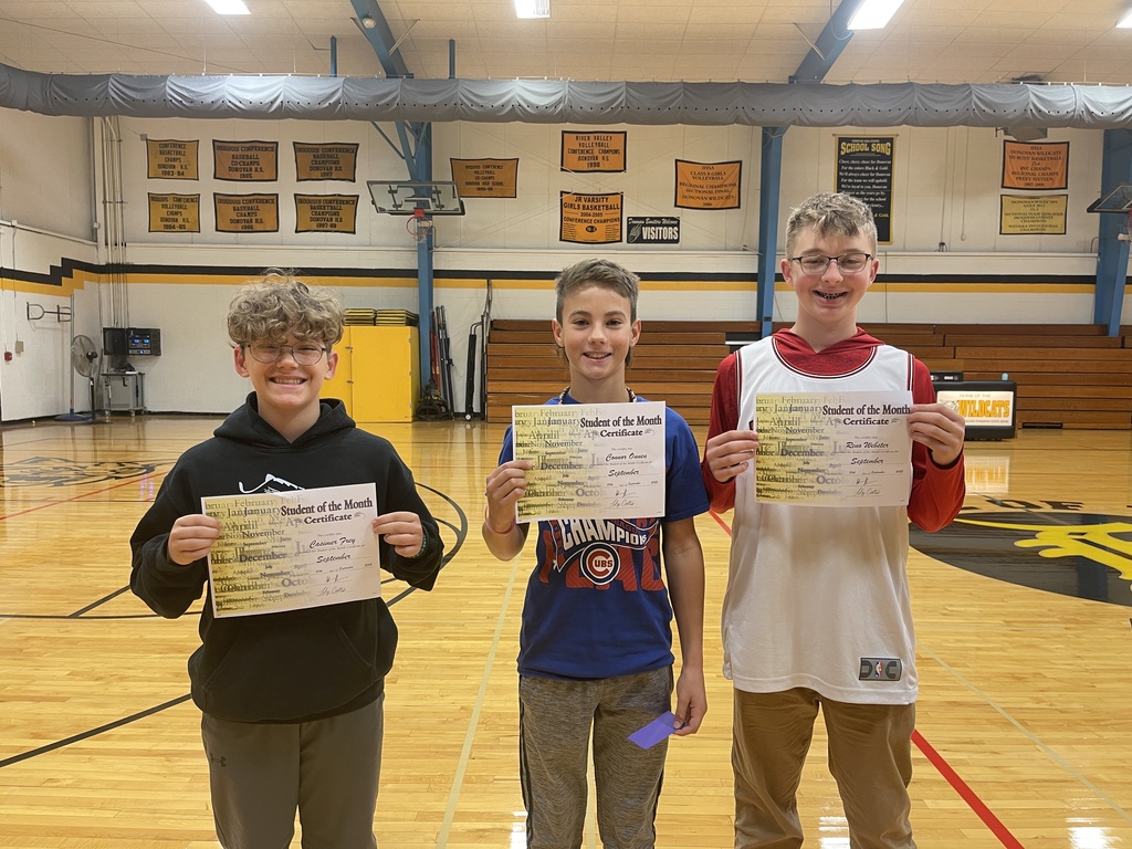 jh students of the month